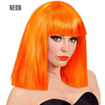 Neon Showgirl Parykk Oransje