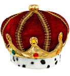 Juvelbesatt Kongekrone