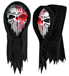 Blodig Reaper Hettemaske Svart