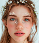 Hippie Daisy Ansiktssmykker