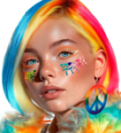 Pride Ansiktssmykker Regnbue