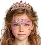 Prinsesse Ansiktssmykker Rosa og Lilla