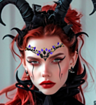 Malefica Ansiktssmykker Lilla