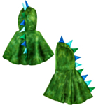 Dinosaur Plysj Poncho Barnekostyme