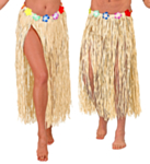 Hula Langt Stråskjørt Beige