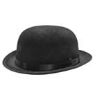Bowler Hatt Svart