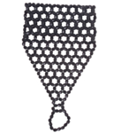 Fingerhanske Svarte Perler