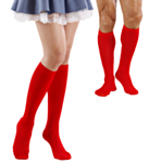 Knestrømper Rød