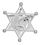 Sheriffstjerne Sølv