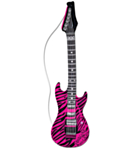 Oppblåsbar Rock Gitar Sebrarosa