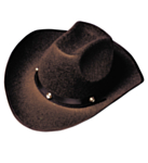 Cowboyhatt Brun