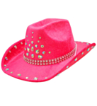Diamant Cowboyhatt Rosa