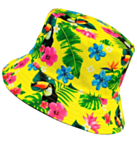 Tukan Hawaii Bøttehatt Gul