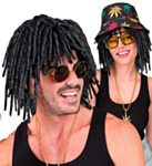 Reggae Dreadlock Parykk Svart