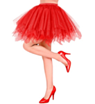 Tutu Skjørt Rød