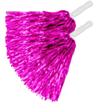 Metalliske Cheerleader Pom Poms Rosa