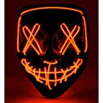 Purge LED Maske Rød