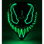 Monster LED Maske Grønn