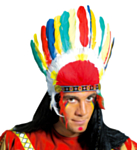 Indianer Høvding Hodeplagg