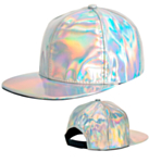 Holografisk Caps Sølv