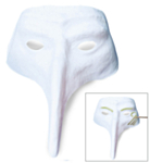 Venetiansk Maske Hvit