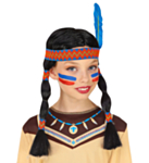 Indianerjente Barneparykk
