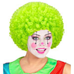 Afro Klovneparykk Grønn