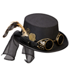 Steampunkhatt med Briller