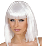 Showgirl Parykk Hvit