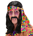 Hippie Dude Parykk Svart
