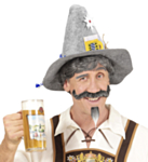 Oktoberfest Øl Hatt Grå