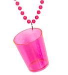 Shotglass Halskjede Rosa