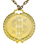 Hip Hop Dollar Halskjede