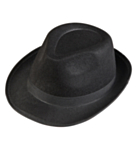 Fedora Gangsterhatt Svart