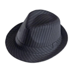 Gangster Fedora Hatt Svart