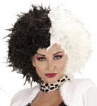 Cruella De Vil Afro Parykk