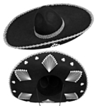 Mariachi Sombrero Svart
