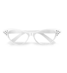 50-talls Cateye Briller Hvit