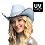 Glitter Cowboy Lyseblå