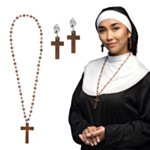 Nonne Smykkesett Brun