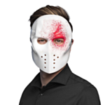 Blodig Killer Maske Hvit