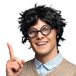 Nerd Parykk Svart