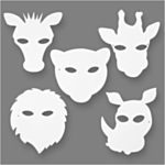 Jungel Partymasker Hvit