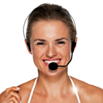 Svart Headset med mikrofon