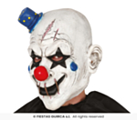 Horror Latex Klovnemaske Med Minihat