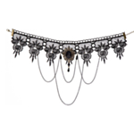 Gotisk blondechoker svart