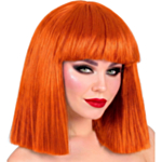 Showgirl Parykk Kobber