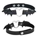 Hjerte Choker Med Flagermusvinger