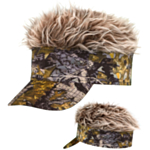 Camouflage Kasket Med Hår