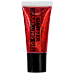Glittergel Rød